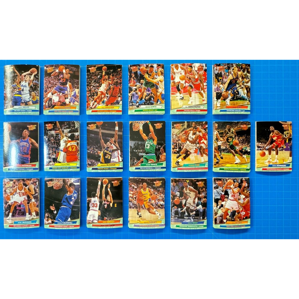 Lot of 155 cards, 90's HOF & Stars NBA basketball, 1992-93 Fleer Ultra